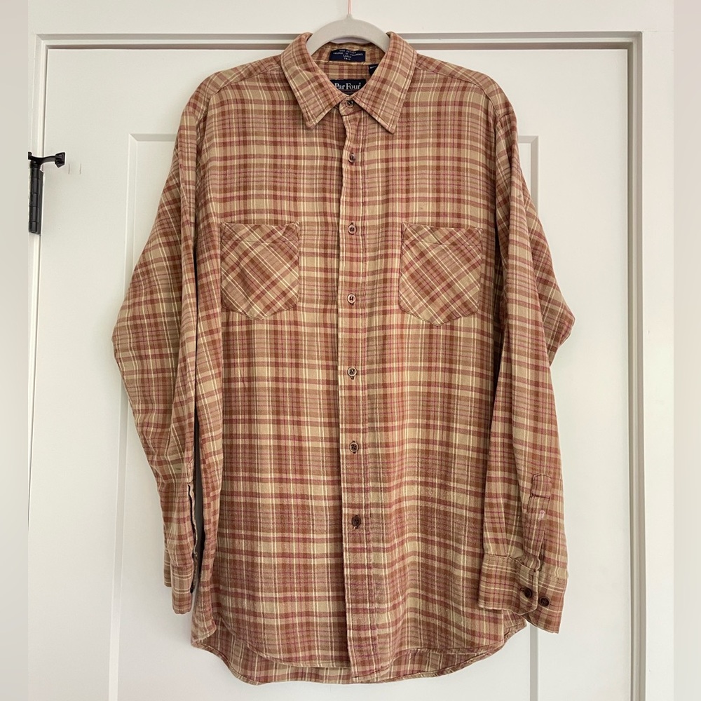 Vintage Mens Par Four Sportswear Button Up Shirt